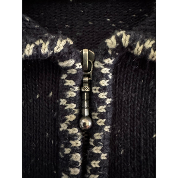 Vintage Cabin Lodge Knit Zip Cardigan – Alpine Winter Sweater - Picture 7 of 12